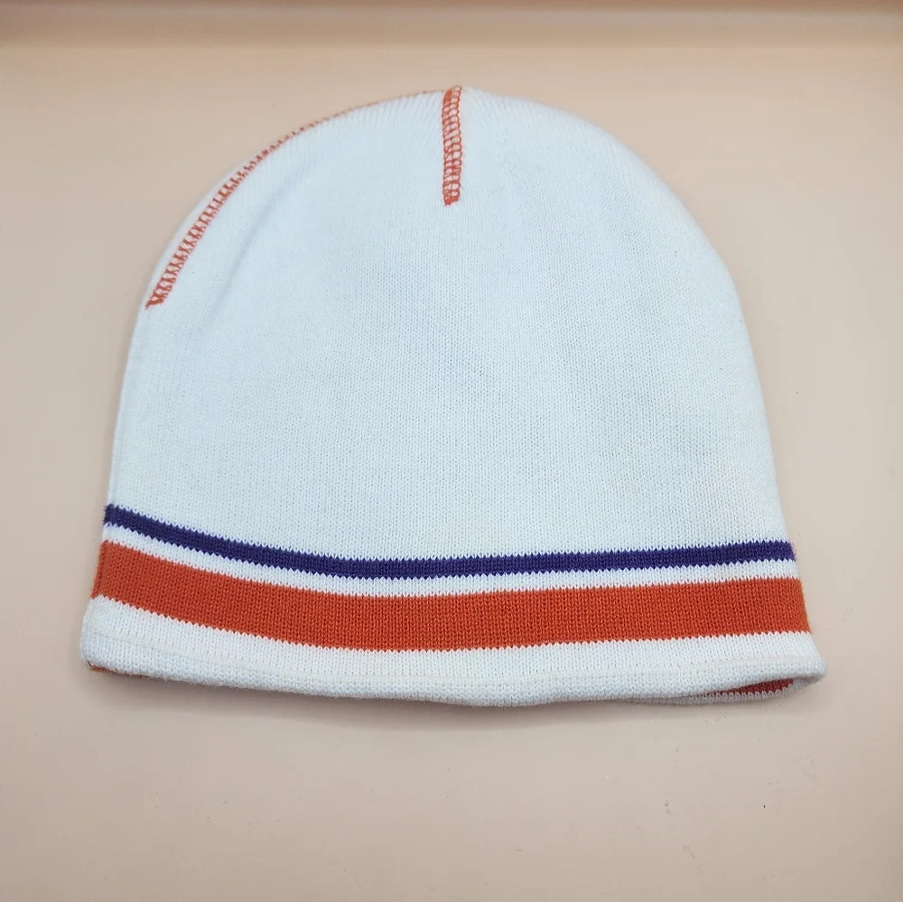 Clemson Tigers Reversible Beanie Hat Orange White Top Of The World - Picture 3 of 5